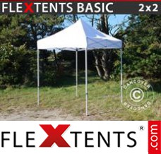 Folding tent Basic, 2x2 m White