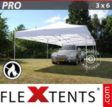 Folding tent PRO 3x6 m White, Flame retardant