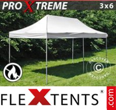 Folding tent Xtreme 3x6 m White, Flame retardant