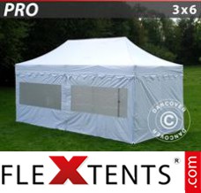 Folding tent PRO "Morocco" 3x6 m White, incl. 6 sidewalls