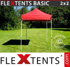 Folding tent Basic, 2x2 m Red