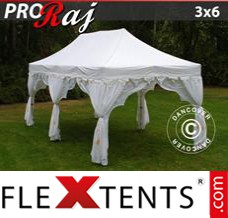 Folding tent PRO "Raj" 3x6 m White/Gold