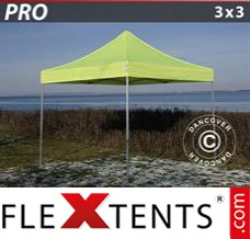 Folding tent PRO 3x3 m Neon yellow/green