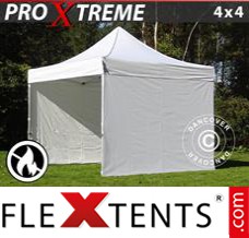 Folding tent Xtreme 4x4 m White, incl. 4 sidewalls