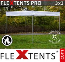 Folding tent PRO Exhibition 3x3 m White, Flame Retardant