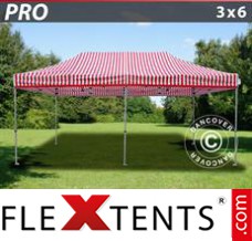 Folding tent PRO 3x6 m striped