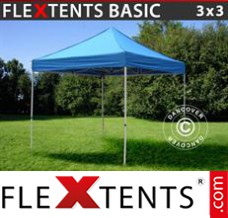 Folding tent Basic, 3x3 m Blue