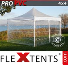 Folding tent PRO 4x6 m Clear, incl. 8 sidewalls