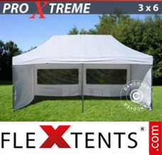 Folding tent Xtreme 3x6 m White, incl. 6 sidewalls