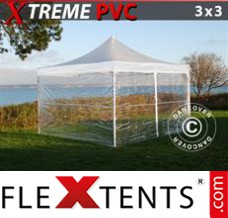 Folding tent Xtreme 3x3 m Clear, incl. 4 sidewalls