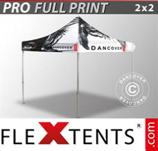 Folding tent PRO with full digital print, 2x2 m
