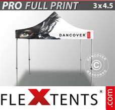 Folding tent PRO with full digital print, 3x4.5 m