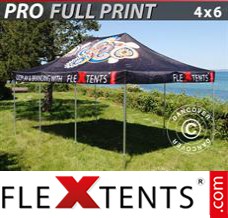 Folding tent PRO with full digital print, 4x6 m