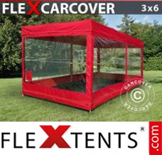 Folding tent FleX Carcover, 3x6 m, Red
