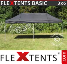 Folding tent Basic, 3x6 m Black