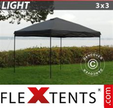 Folding tent Light 3x3 m Black