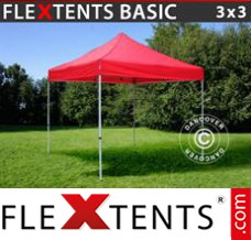 Folding tent Basic, 3x3 m Red