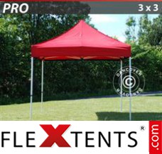 Folding tent PRO 3x3 m Red